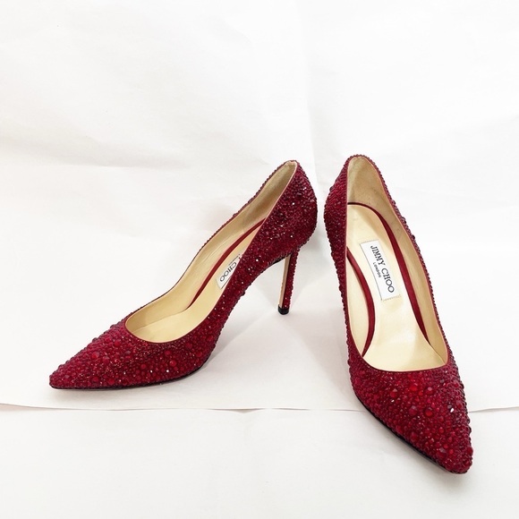 Jimmy Choo Crystal Romy Heel Pumps - Picture 8 of 10